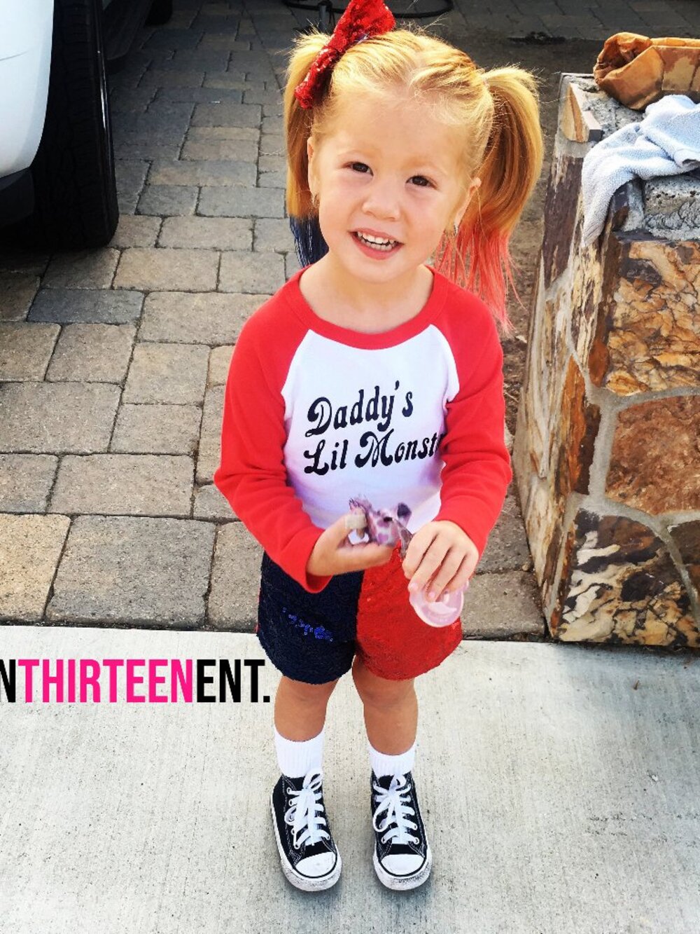 Harley Quinn Halloween Costume For Toddler Girls Outfit - Picture 4 of 7
